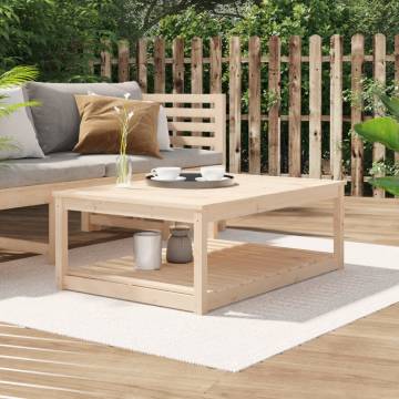 Elegant Solid Wood Garden Table - 121x82.5 cm