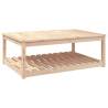 Elegant Solid Wood Garden Table - 121x82.5 cm