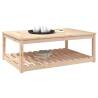 Elegant Solid Wood Garden Table - 121x82.5 cm