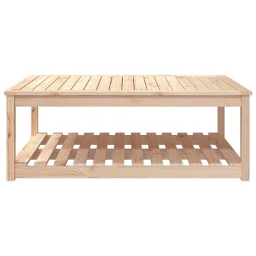 Elegant Solid Wood Garden Table - 121x82.5 cm