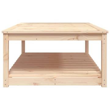 Elegant Solid Wood Garden Table - 121x82.5 cm