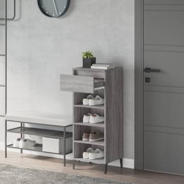 Shoe Rack Grey Sonoma - 40x36x105 cm | Hipomarket