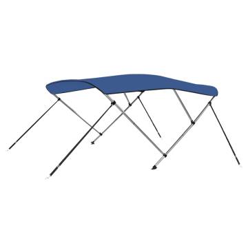 3 Bow Bimini Top Blue 183x160x137 cm - Durable & UV Resistant