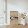 Shoe Cabinet Oak 59x17x108 cm Engineered Wood Colour oak Quantity in Package 1 Height 108 cm Number of 