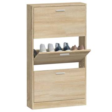 Shoe Cabinet Oak 59x17x108 cm - Stylish & Durable Storage