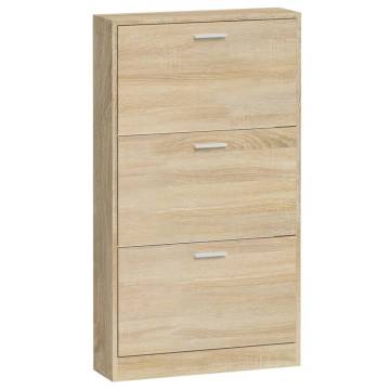 Shoe Cabinet Oak 59x17x108 cm - Stylish & Durable Storage