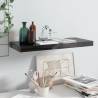 Floating Wall Shelf High Gloss Black 60x23.5x3.8 cm MDF Colour high gloss black Size 60 x 23.5 x 3.8 cm Quantity in Package 1 Number of Pieces 