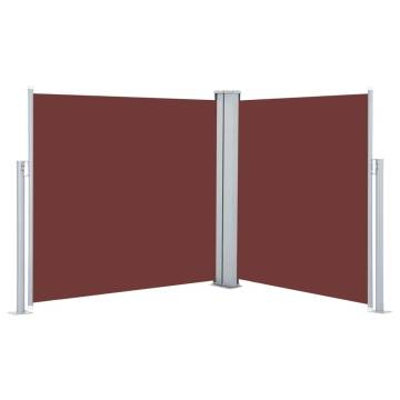 Retractable Side Awning Brown 100x600 cm | Hipo Market