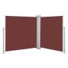 Retractable Side Awning Brown 100x600 cm | Hipo Market