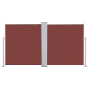 Retractable Side Awning Brown 100x600 cm | Hipo Market