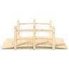 Garden Bridge with Railings - Solid Wood Spruce 150x67x56cm