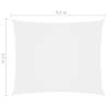 Sunshade Sail Oxford Fabric Rectangular 3.5x4.5m - White