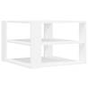 Stylish White Coffee Table - 59.5x59.5x40 cm Engineered Wood