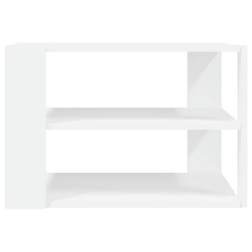 Stylish White Coffee Table - 59.5x59.5x40 cm Engineered Wood