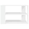 Stylish White Coffee Table - 59.5x59.5x40 cm Engineered Wood