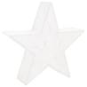 Christmas Decoration Stars - 3 pcs White Mesh LED Set