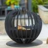 RedFire Barkley Black Fire Basket - Unique Garden Atmosphere