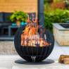 RedFire Barkley Black Fire Basket - Unique Garden Atmosphere