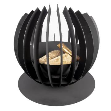 RedFire Barkley Black Fire Basket - Unique Garden Atmosphere