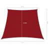 Sunshade Sail Oxford Fabric Trapezium 3/5x4 m Red - HipoMarket