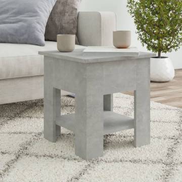 Stylish Concrete Grey Coffee Table - 40x40x42 cm