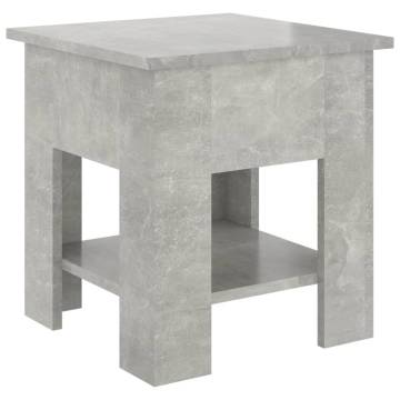 Stylish Concrete Grey Coffee Table - 40x40x42 cm