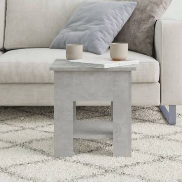 Stylish Concrete Grey Coffee Table - 40x40x42 cm