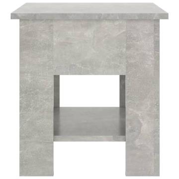 Stylish Concrete Grey Coffee Table - 40x40x42 cm