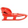 Red Sledge with Seat | Durable Polypropylene Sled for Kids