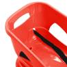 Red Sledge with Seat | Durable Polypropylene Sled for Kids