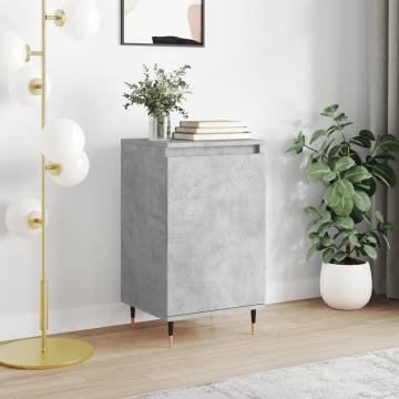 Stylish Concrete Grey Sideboard - 40x35x70 cm | HipoMarket