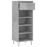 Concrete Grey Shoe Cabinet - 40x36x105 cm | HipoMarket UK