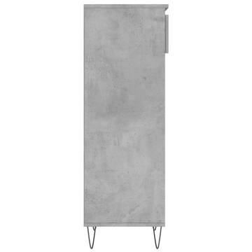 Concrete Grey Shoe Cabinet - 40x36x105 cm | HipoMarket UK