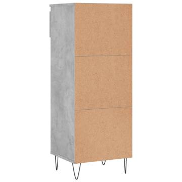 Concrete Grey Shoe Cabinet - 40x36x105 cm | HipoMarket UK