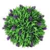 Set of 2 Artificial Boxwood Balls with Lavender - 30 cm