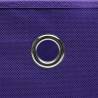 Purple Folding Storage Boxes with Covers - Set of 4 | Hipomarket