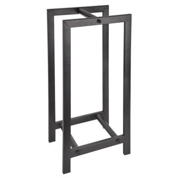 Esschert Design Wood Storage Rack & Carrier - Black