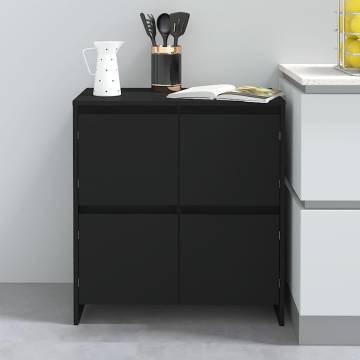 Stylish Black Sideboard 70x41x75 cm - Hipomarket