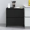 Sideboard Black 70x41x75 cm Engineered Wood Colour black Quantity in Package 1 