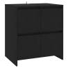 Stylish Black Sideboard 70x41x75 cm - Hipomarket