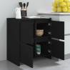 Stylish Black Sideboard 70x41x75 cm - Hipomarket