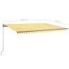 Freestanding Manual Retractable Awning 500x350 cm - Yellow/White