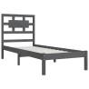 Grey Solid Wood Pine Bed Frame 90x200 cm | HipoMarket