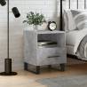 Bedside Cabinet Concrete Grey 40x35x47.5 cm Engineered Wood Colour concrete grey Quantity in Package 1 