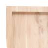 Stylish Wall Shelf in Solid Oak - 100x30x(2-4) cm