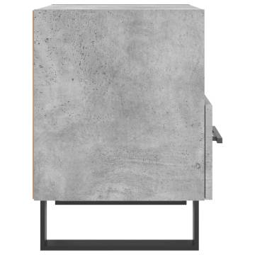 Modern Concrete Grey Bedside Cabinet | Hipomarket UK