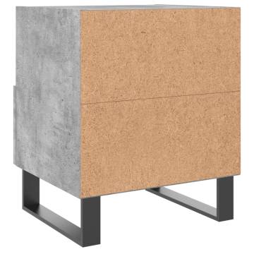 Modern Concrete Grey Bedside Cabinet | Hipomarket UK