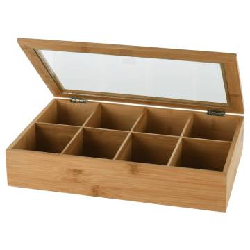 Excellent Houseware Bamboo Tea Box with 8 Compartments