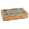 Excellent Houseware Bamboo Tea Box with 8 Compartments