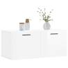 High Gloss White Wall Cabinet - Stylish Storage Solution